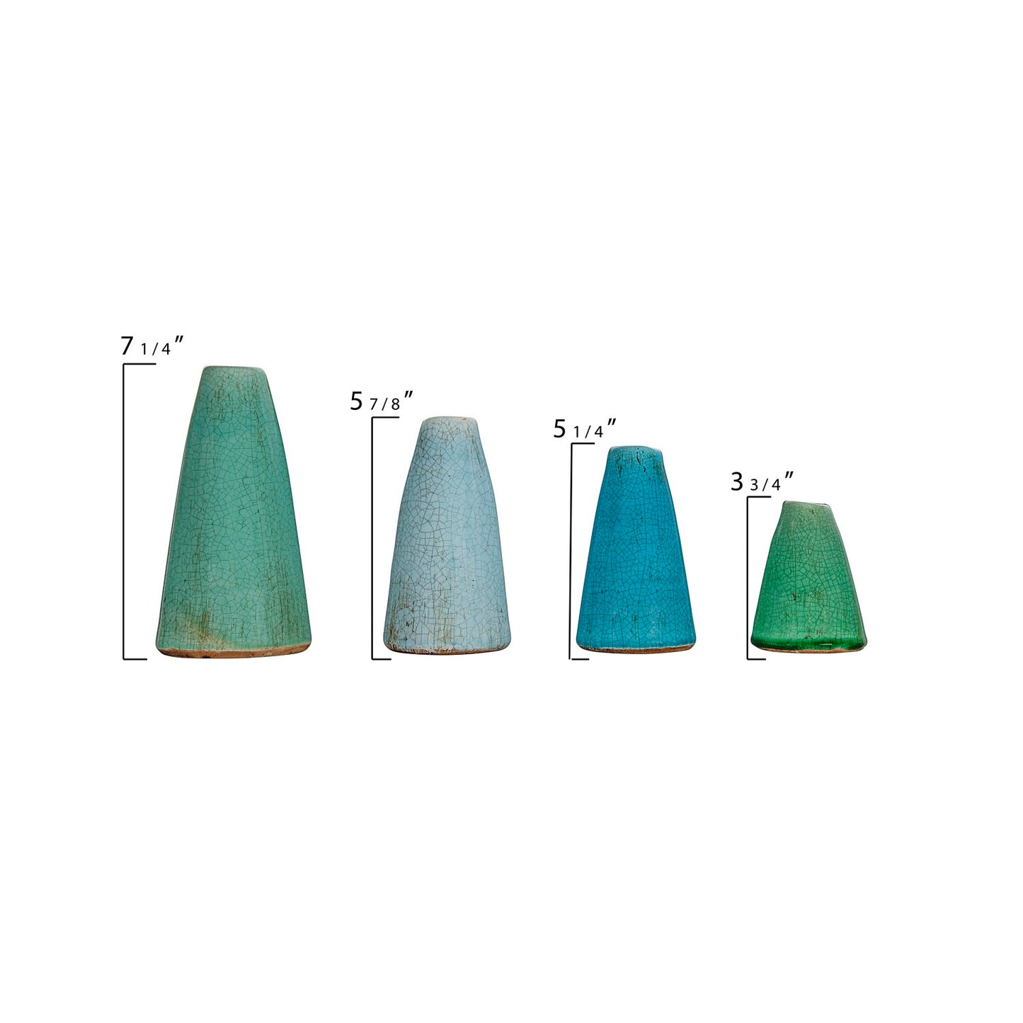 Terracotta Vases, 4 Sizes