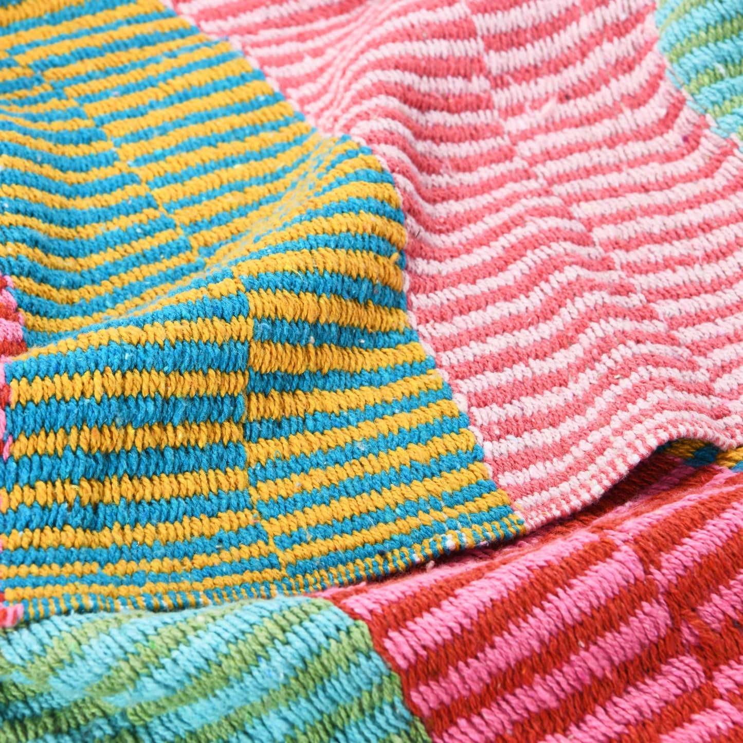 Striped Woven Throw Blanket, Multicolor