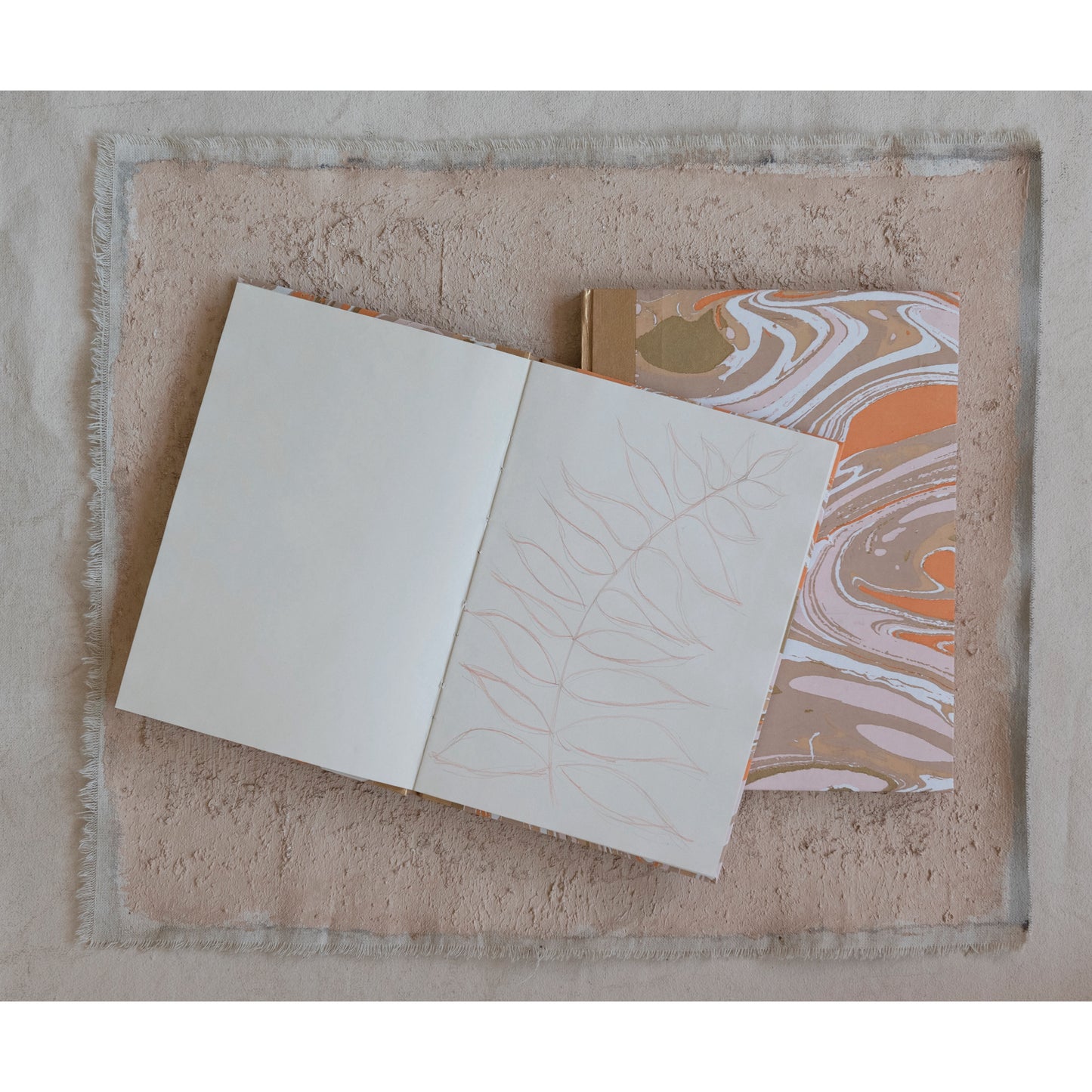 Marbled Hardcover Notebook