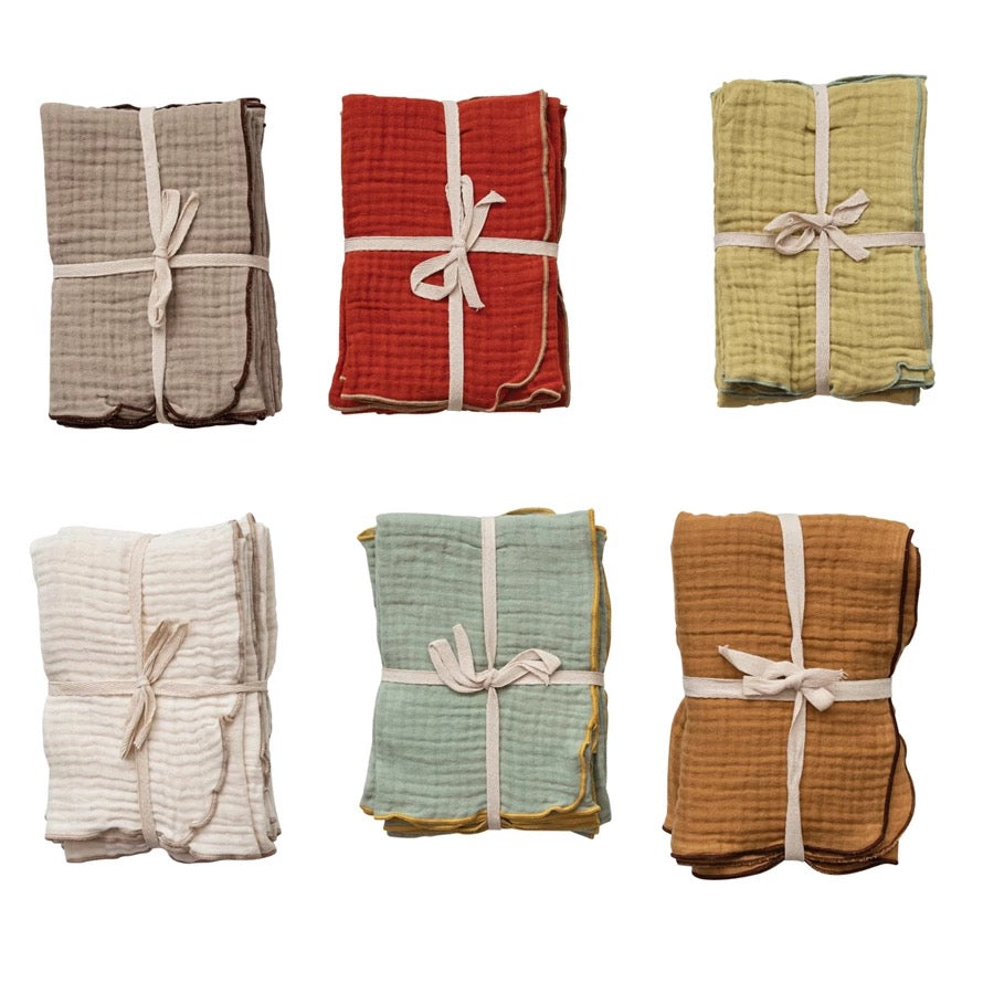 Woven Cloth Napkins Set of 4