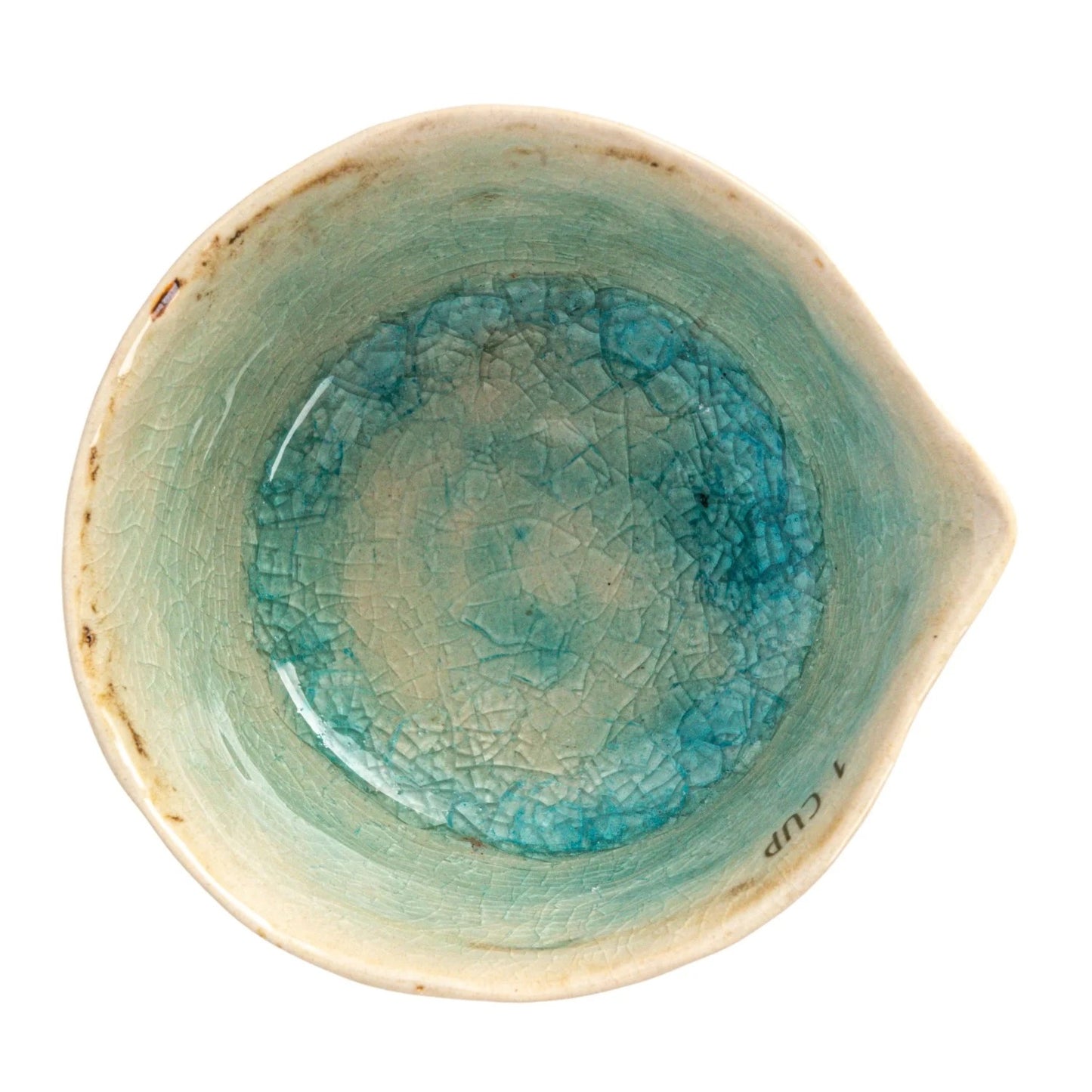 Aqua Stoneware Measuring Cup Set