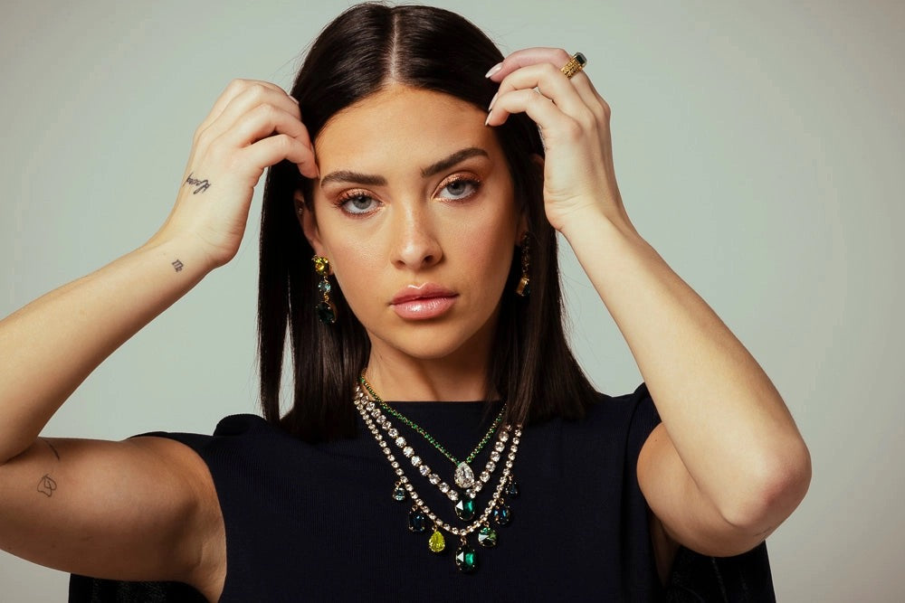 Milli Necklace- Light Amber/Khaki