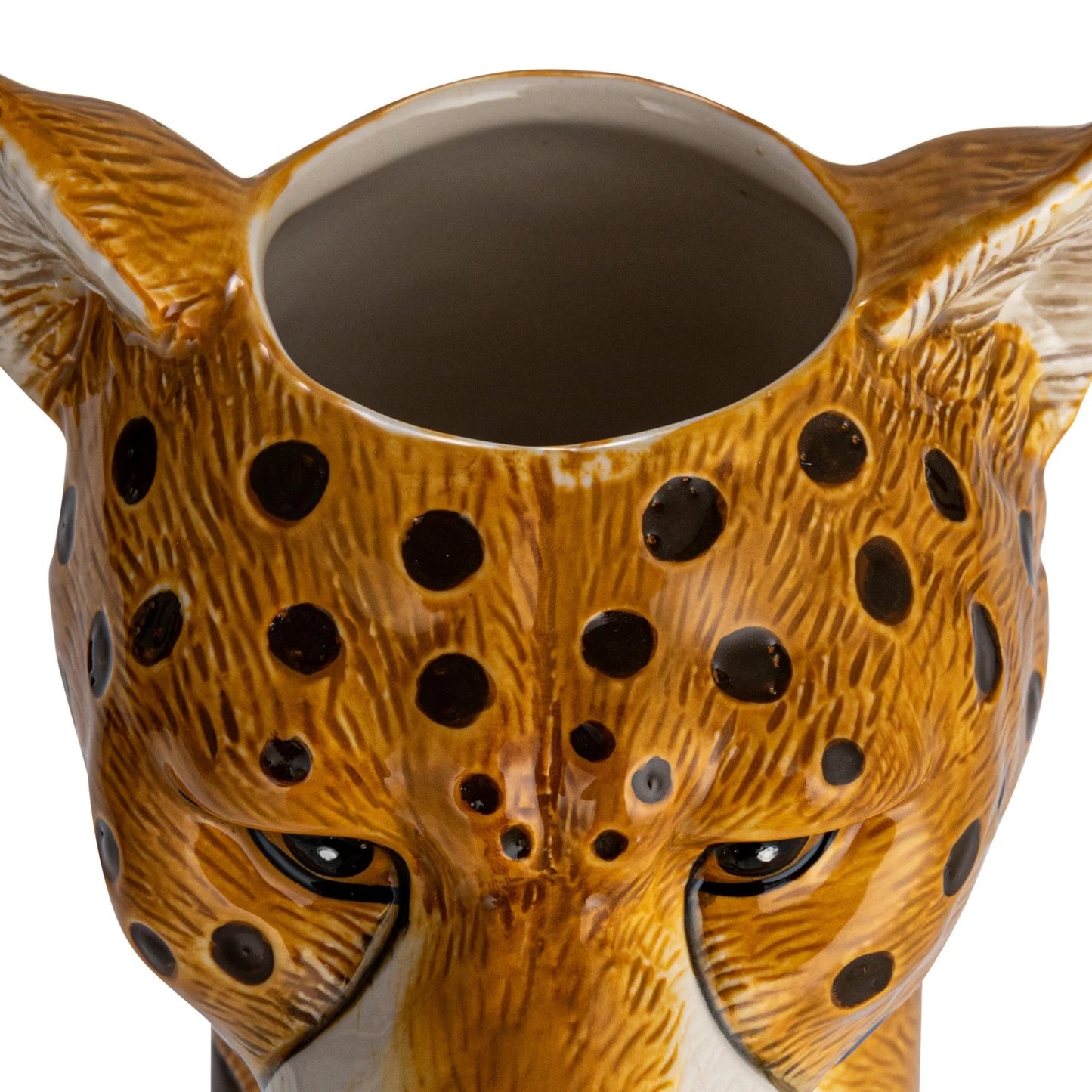 Cheetah Stoneware Vase/Planter