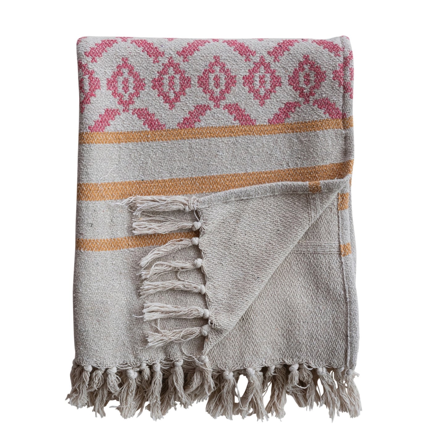 Striped Woven Throw Blanket