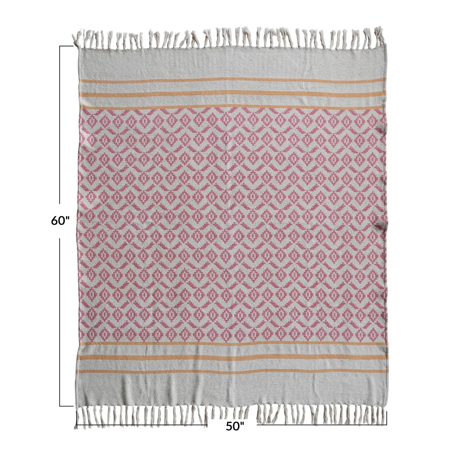 Striped Woven Throw Blanket