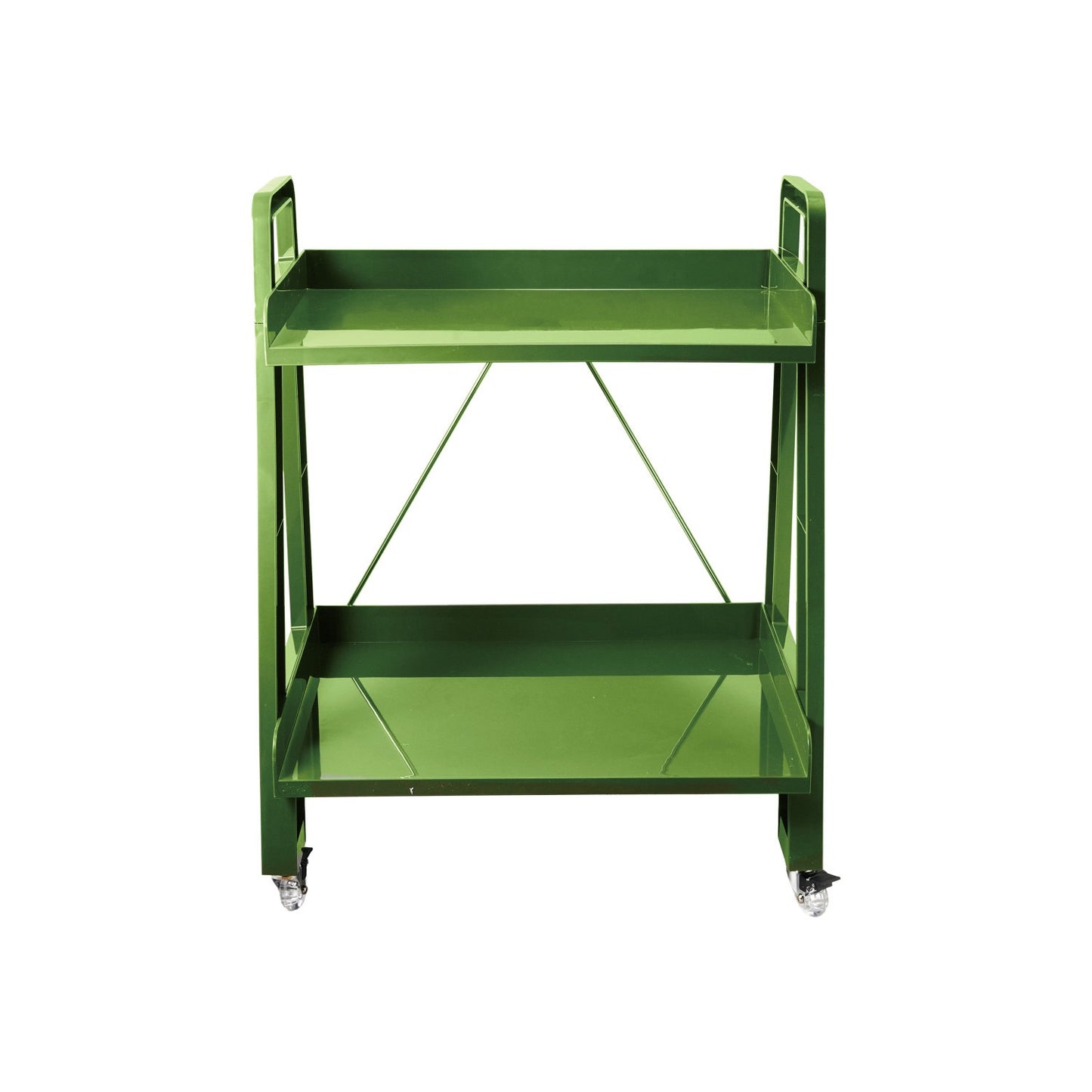 Green Cart w/ 2 Shelves