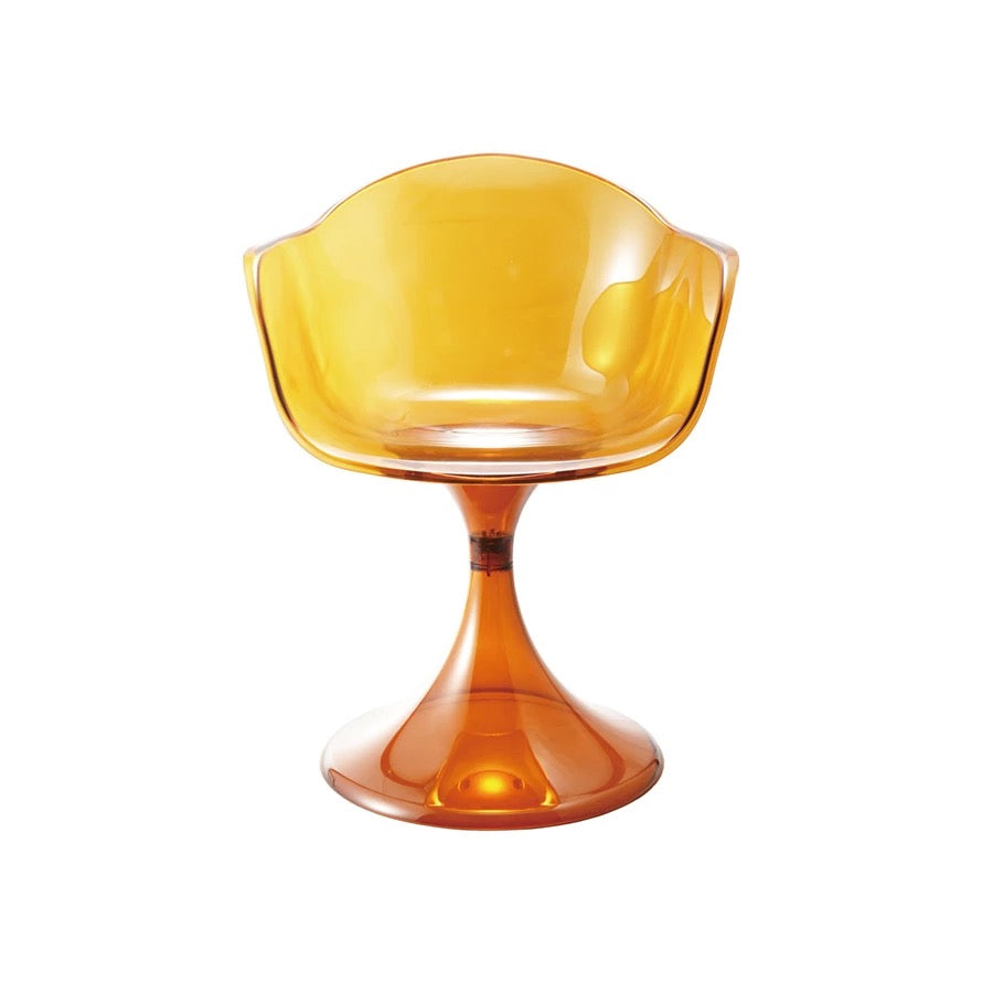 Amber Transparent Spinning Chair