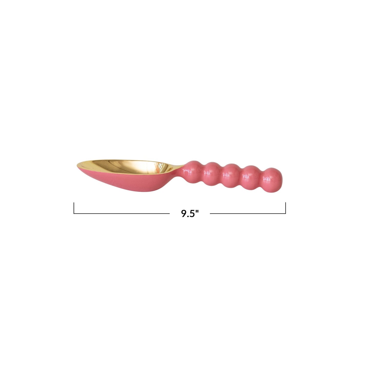 Pink Enameled Aluminum Scoop