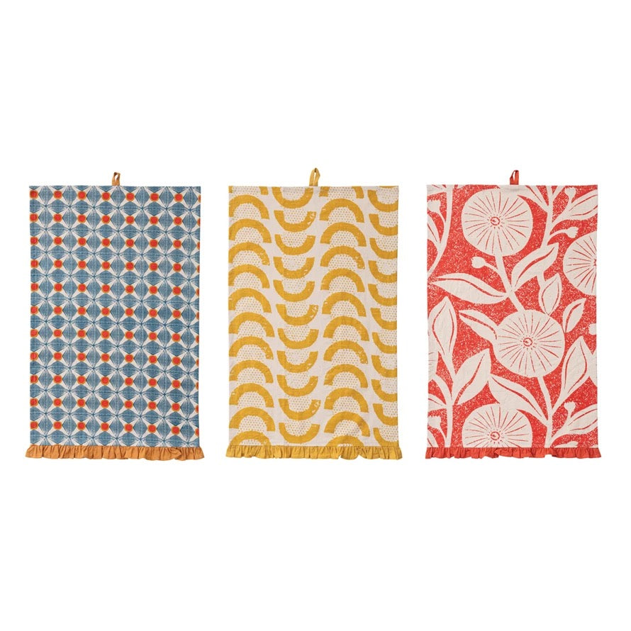 Ruffled Tea Towel, 3 Styles