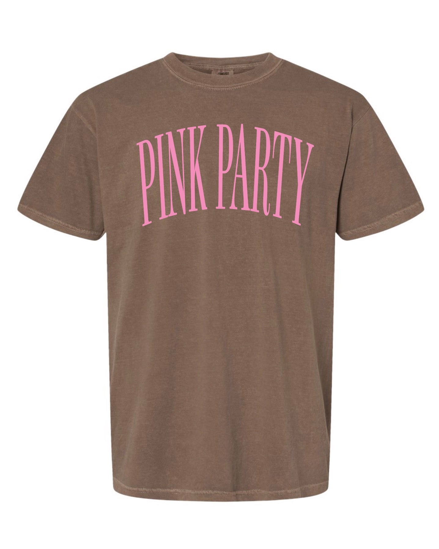 Pink Party Comfort Colors T-shirt- Pink Ink