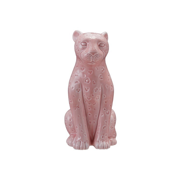 Pink Leopard Lamp