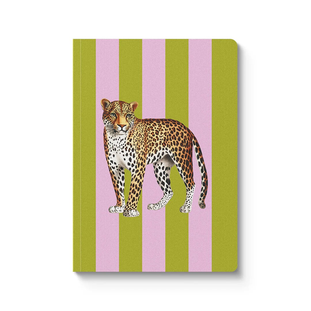 Striped Leopard Notebook