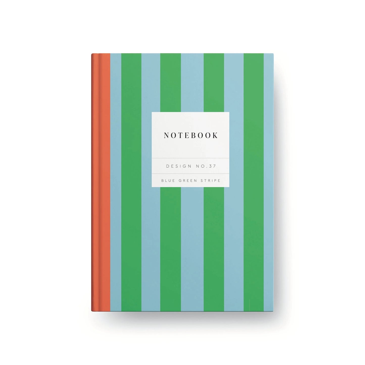Blue Green Striped Notebook