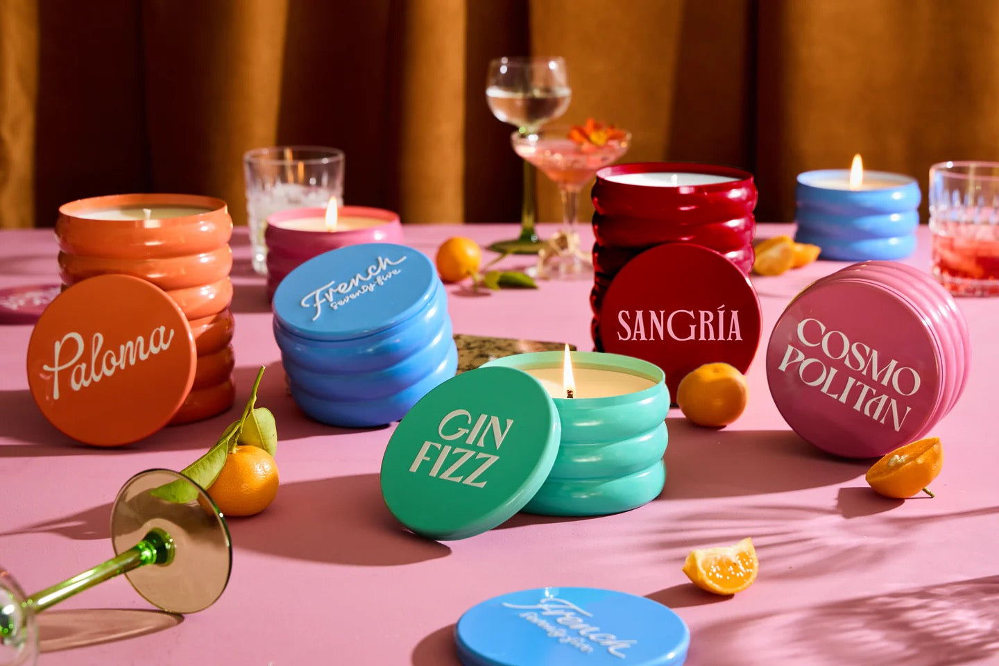 Rewined Gin Fizz Tin Candle - 2 Sizes