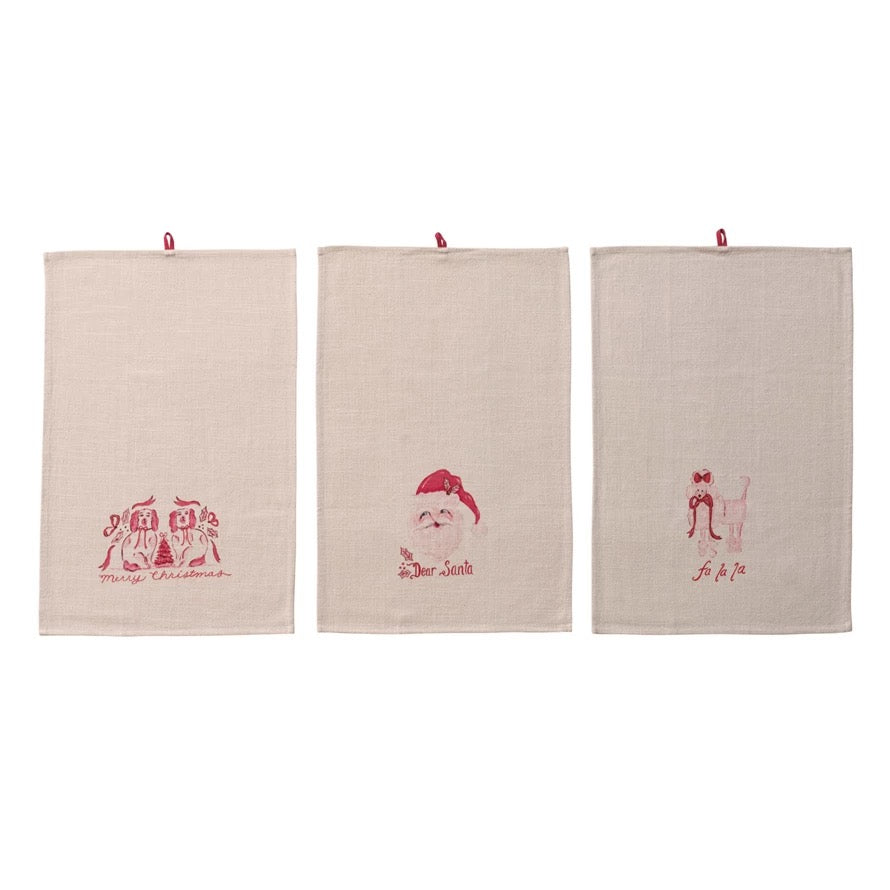 Christmas Tea Towel, 3 Styles