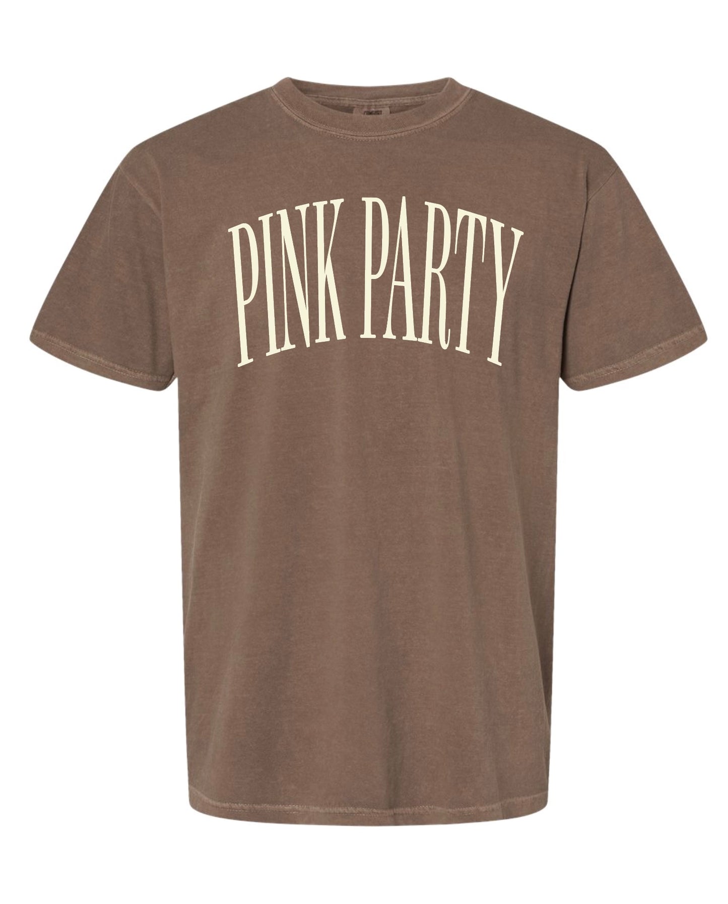 Pink Party Comfort Colors T-shirt- Cream Ink