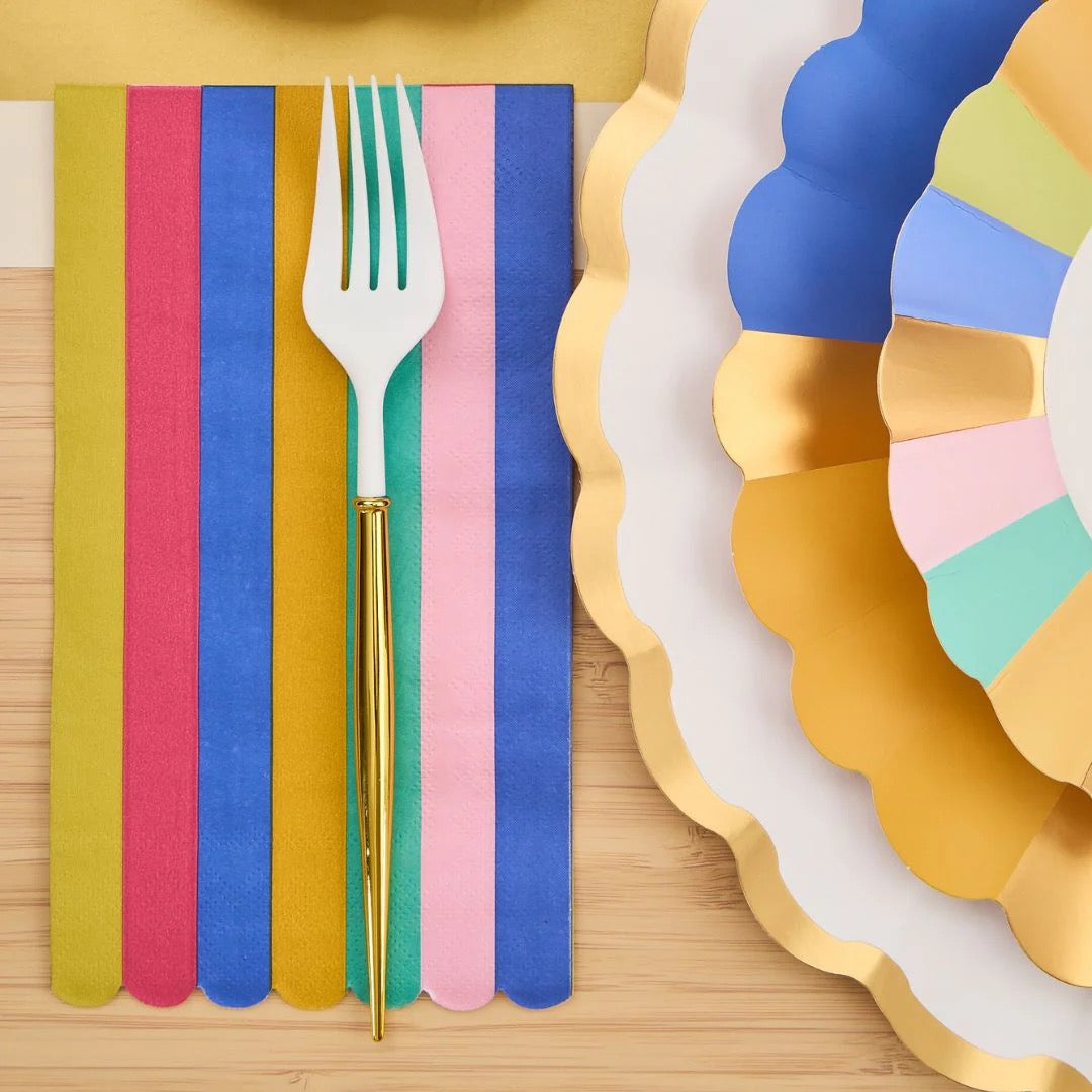 Panoply Striped Dinner Napkin Guest Towel 20ct
