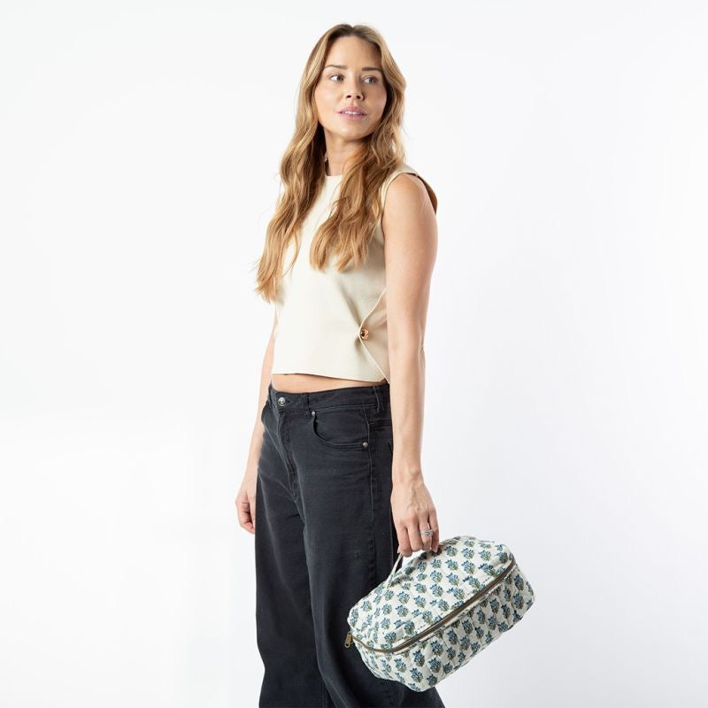 Floral Large Makeup Bag