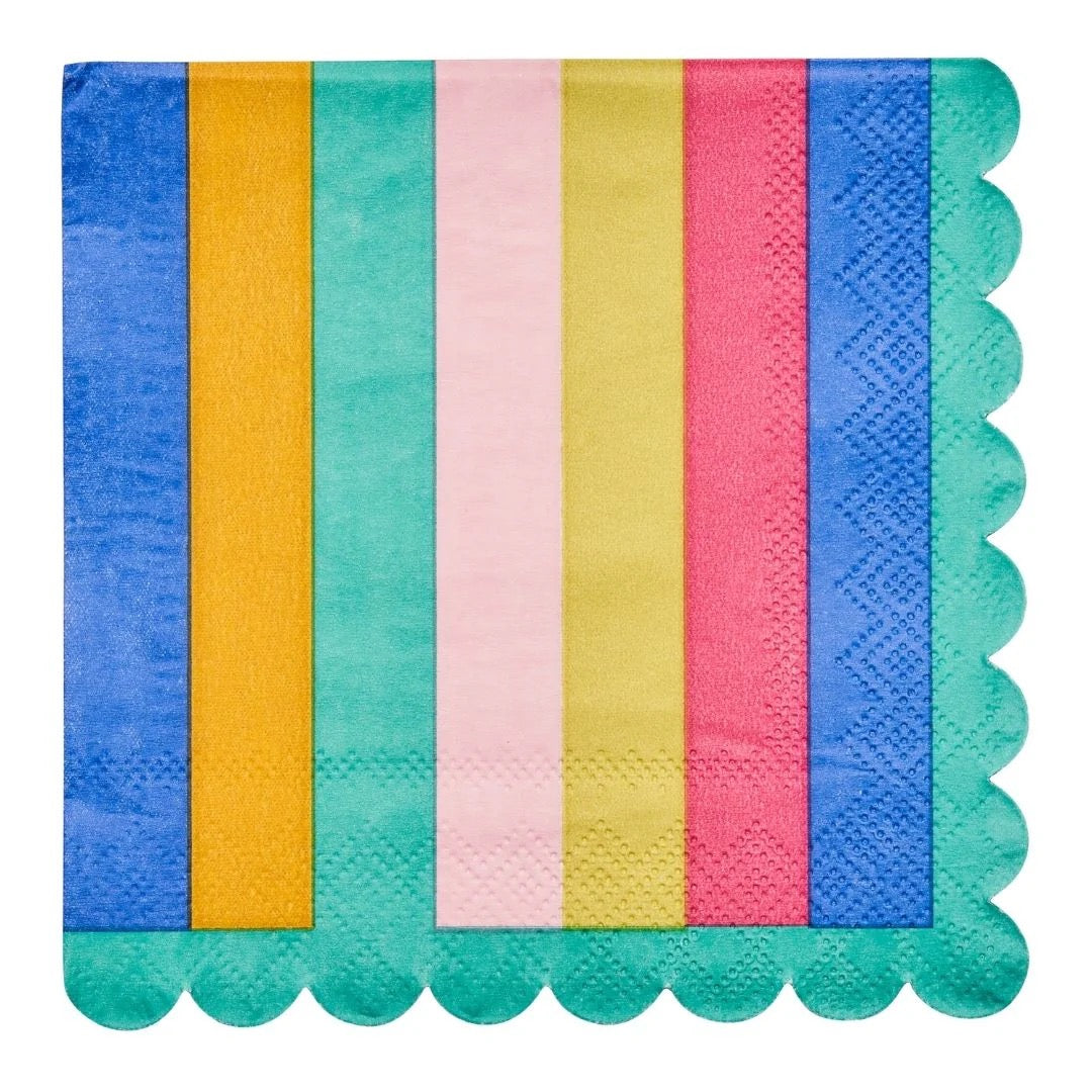 Striped Cocktail Napkin Panoply 20ct