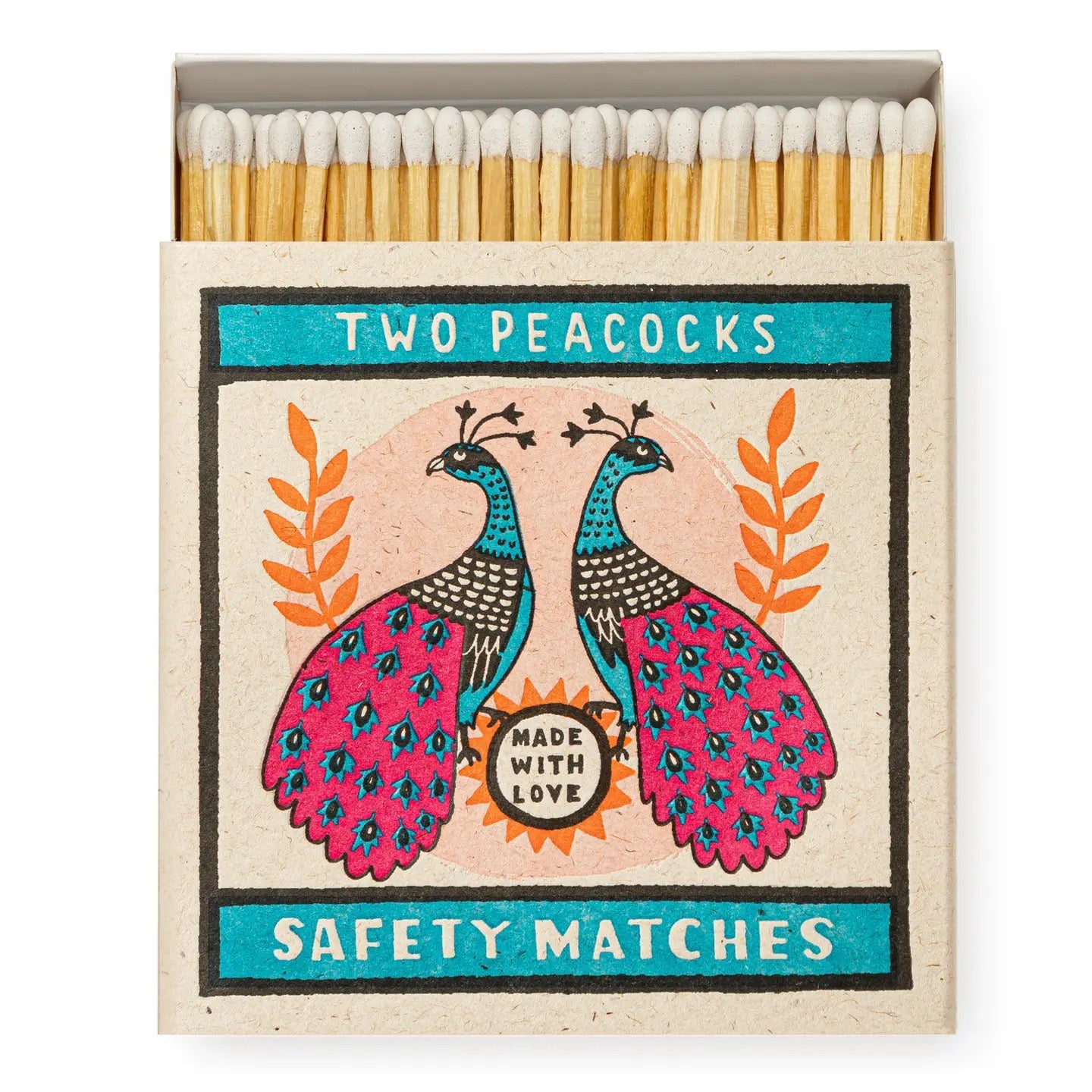 Luxury Matches - Two Peacocks