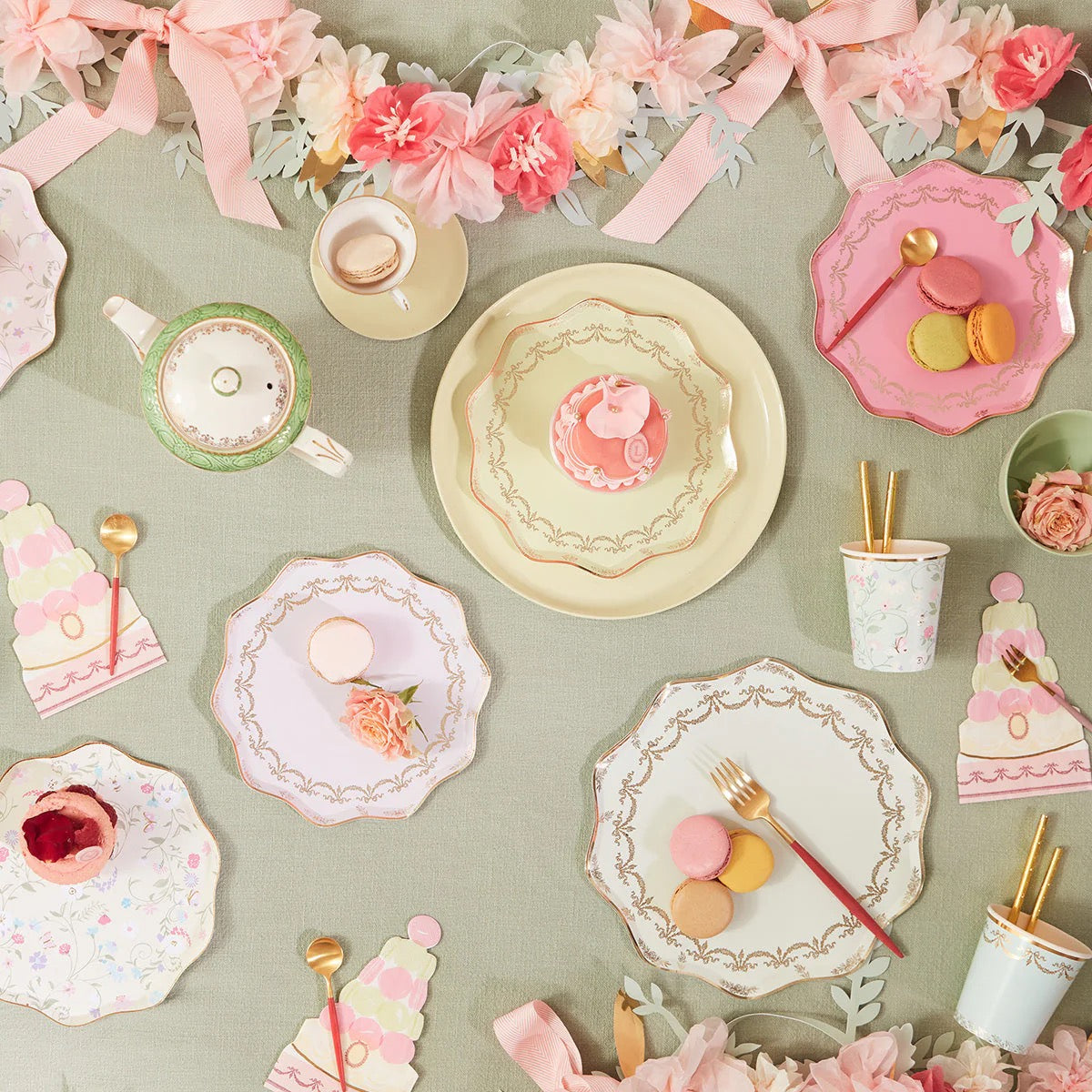 Meri Meri Laduree Paris Floral Small Napkins 16ct