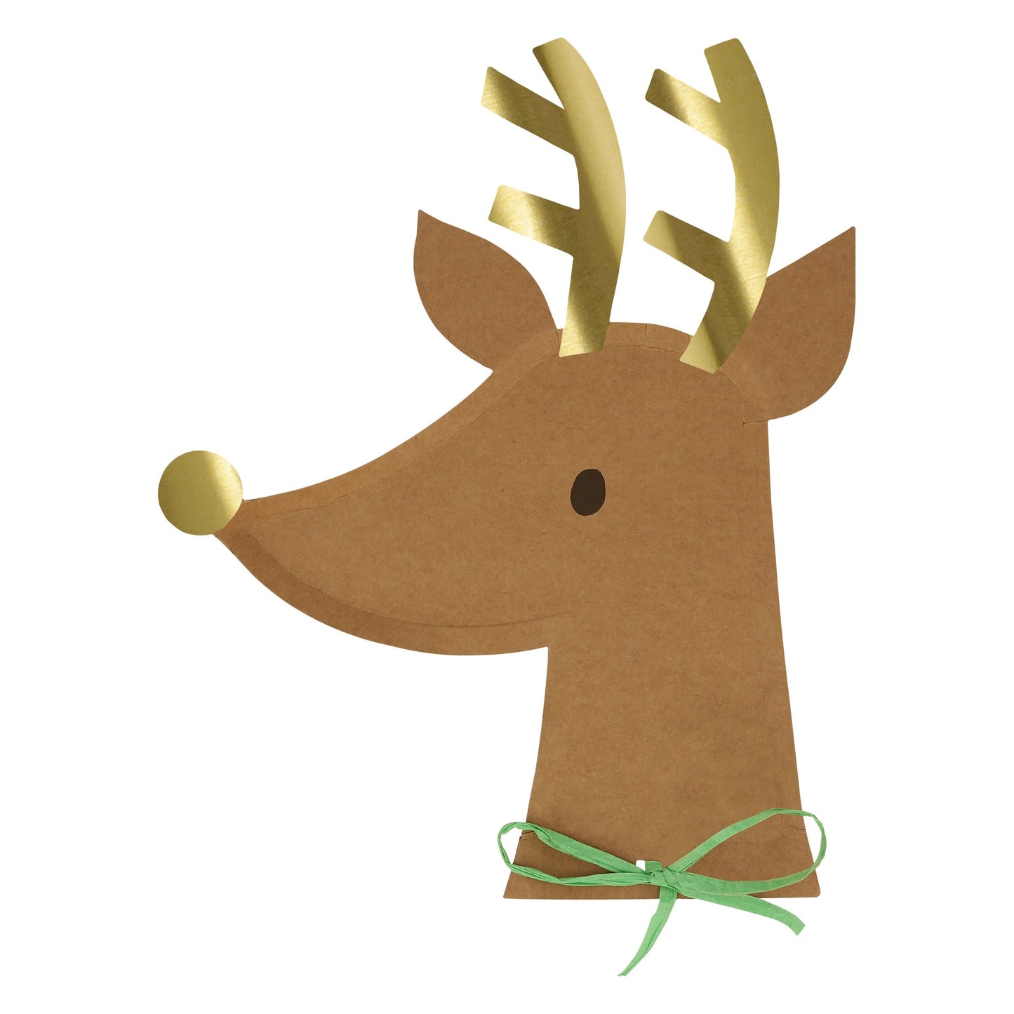 Meri Meri Reindeer with Raffia Bow Plates 8ct