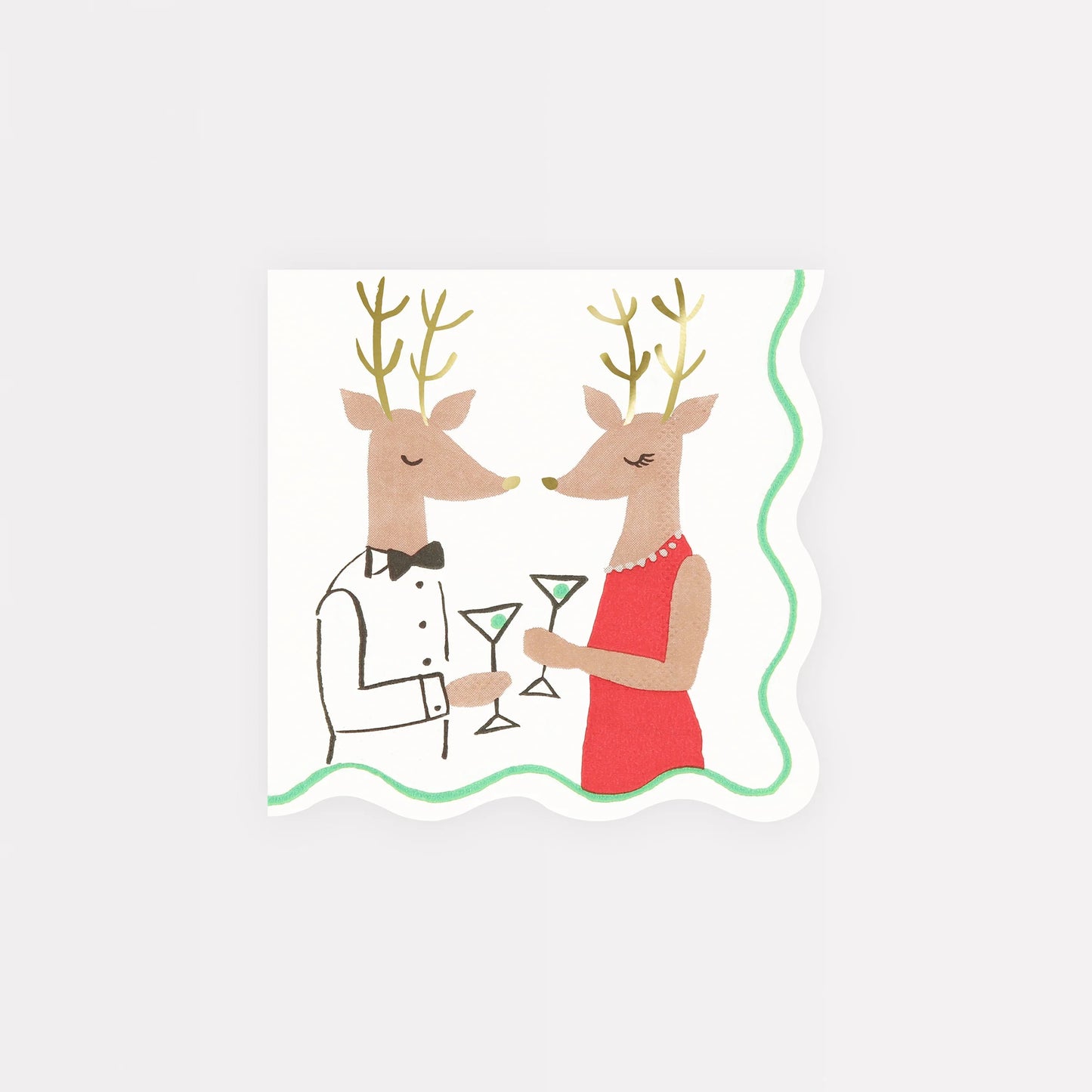 Meri Meri Mr. & Mrs. Reindeer Small Napkins 16ct