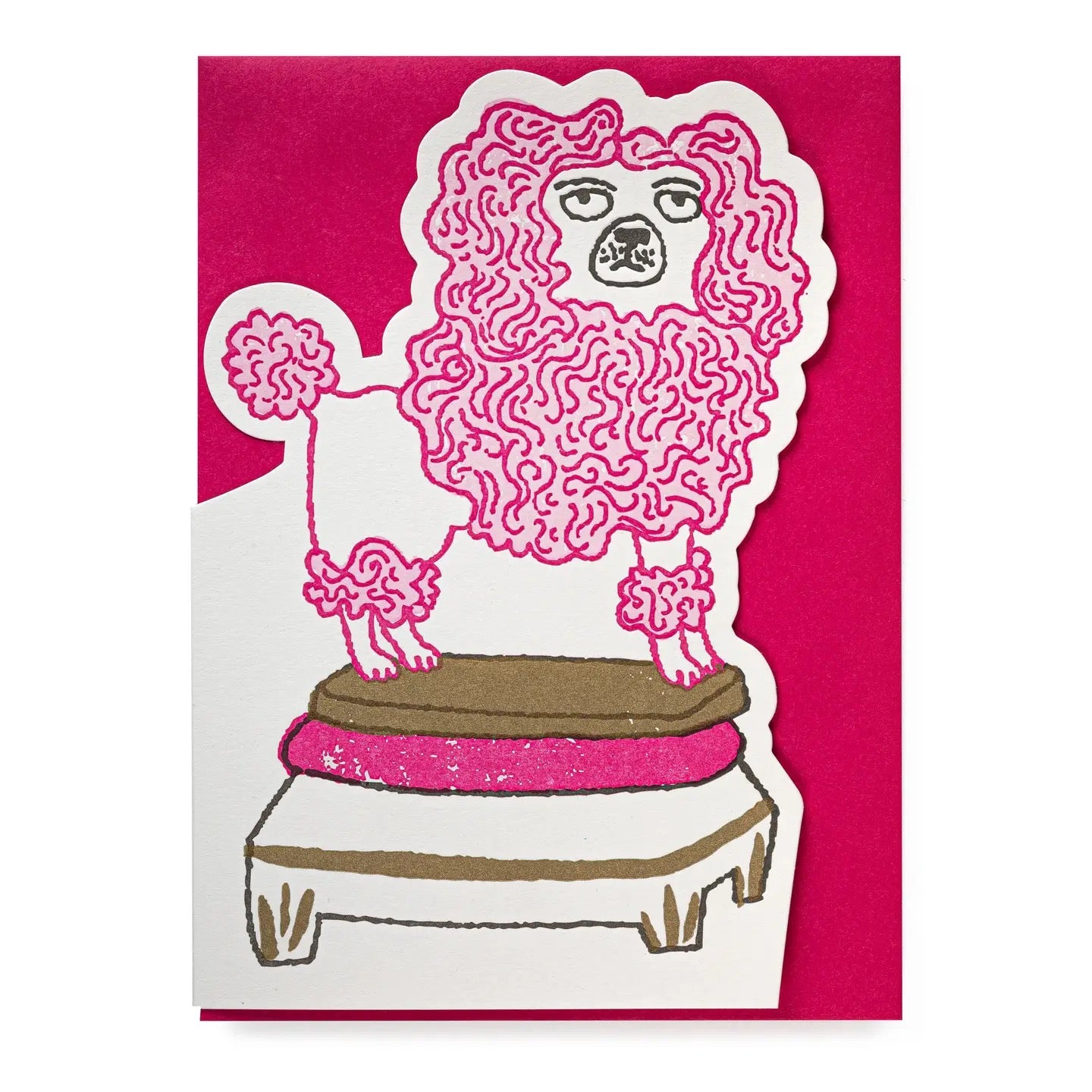Poodle Greeting Card
