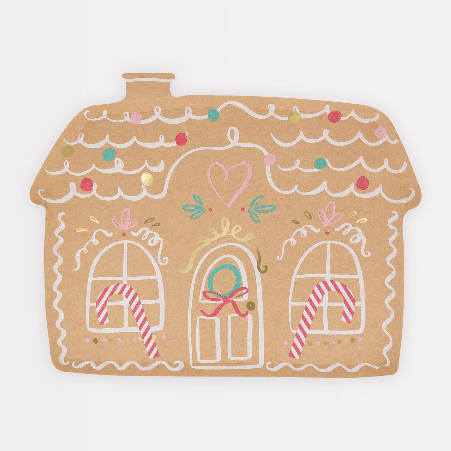 Meri Meri Gingerbread House Plates 8ct