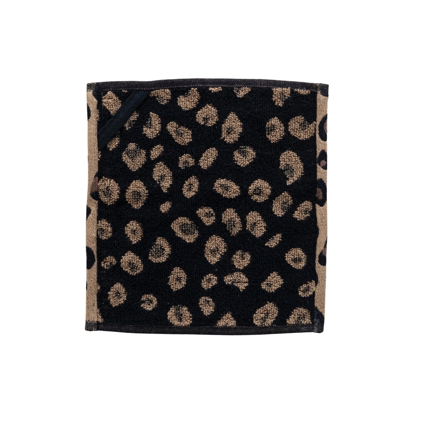 Leopard Woven Cotton Terry Wash Cloth