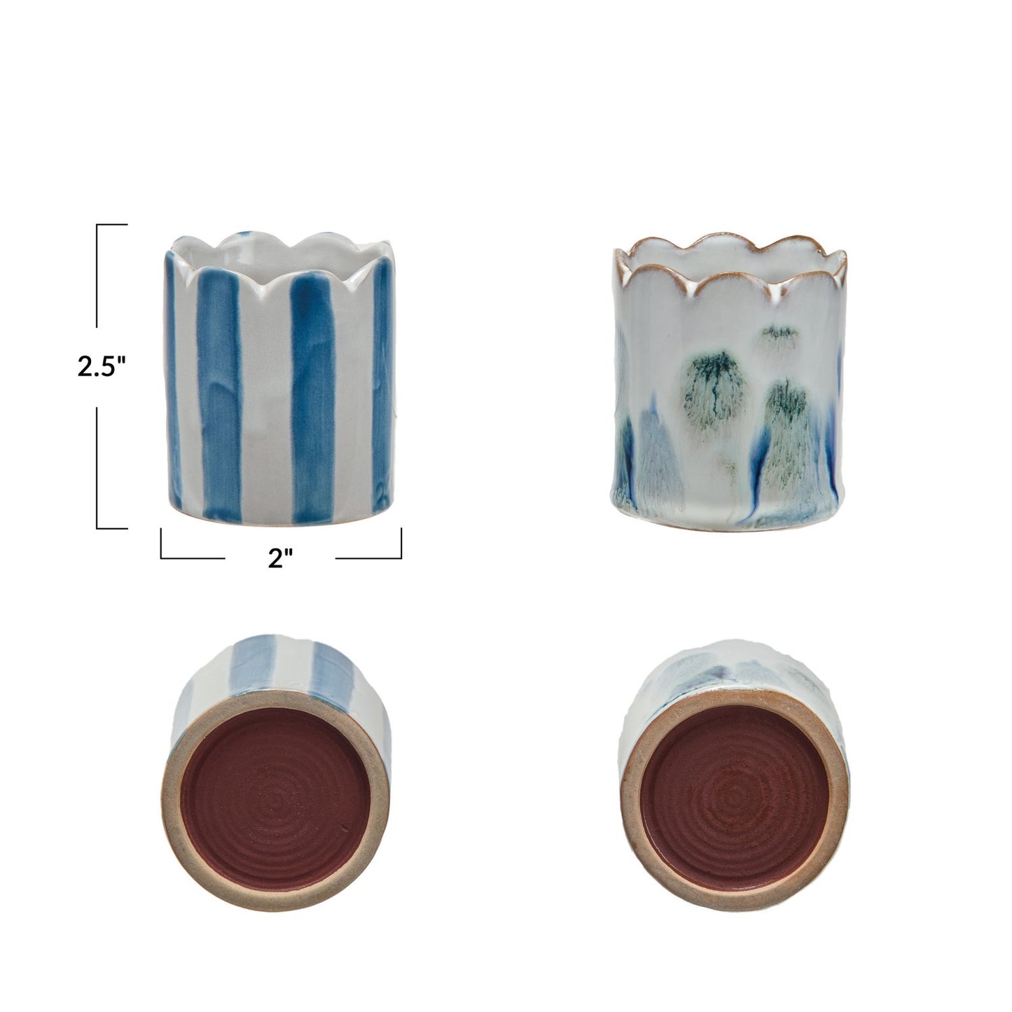 Blue & White Match Holder & Striker, 2 Designs