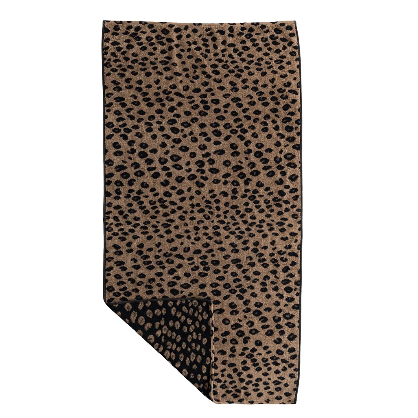 Leopard Woven Cotton Terry Bath Towel 54" x 28"