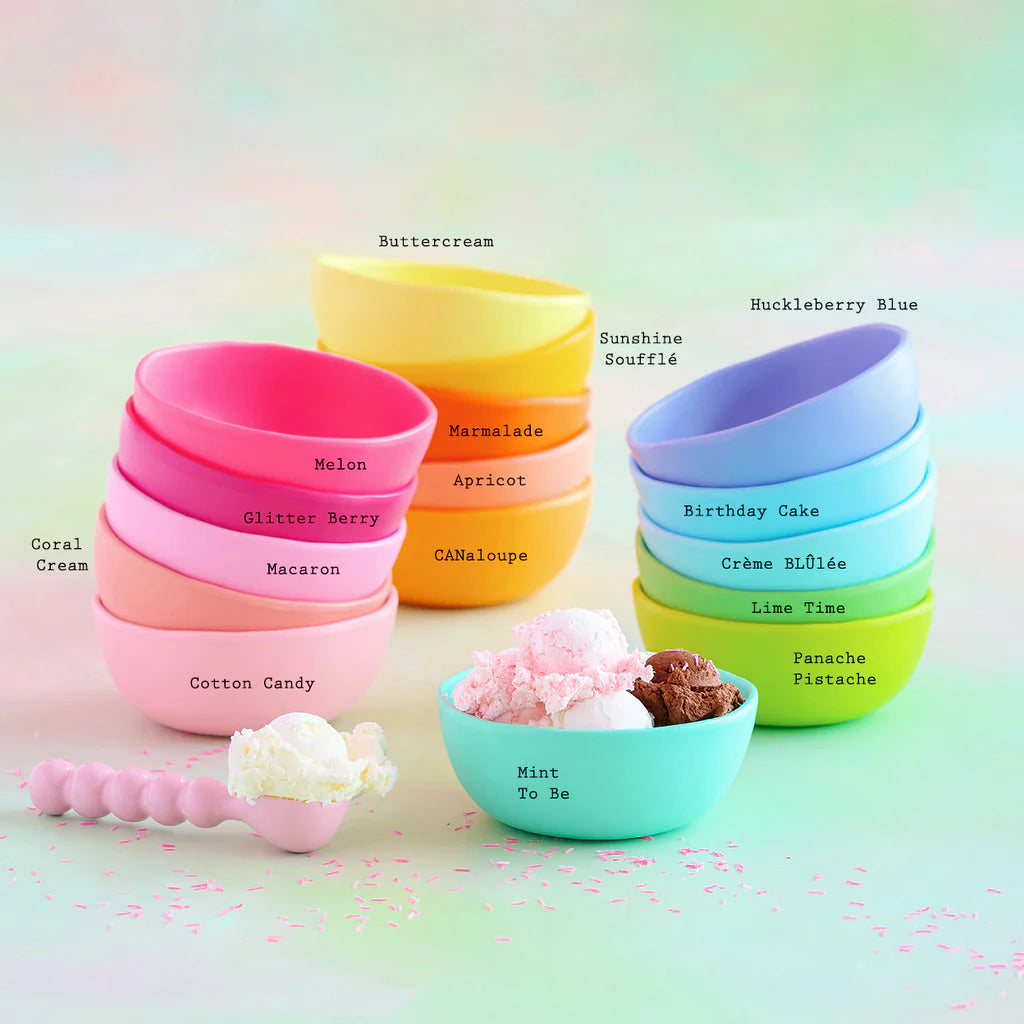 Glitterville Rainbow Melamine Bowl -6.75"