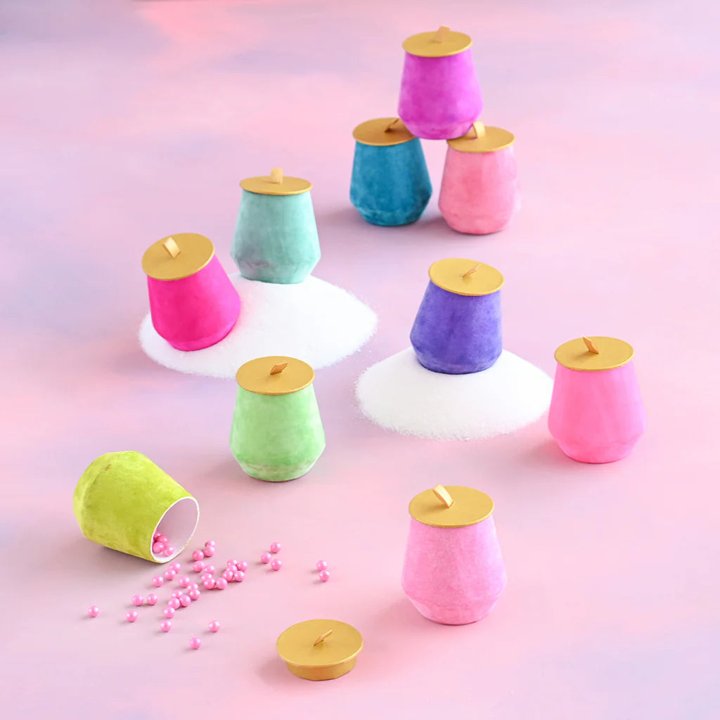 Glitterville Confectionary Covered Canisters