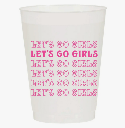 Lets Go Girls Frosted Cups