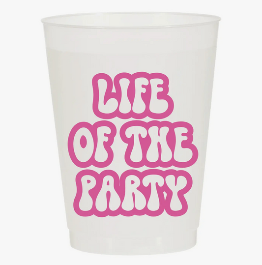 Life of the Party Pink Frosted Cups