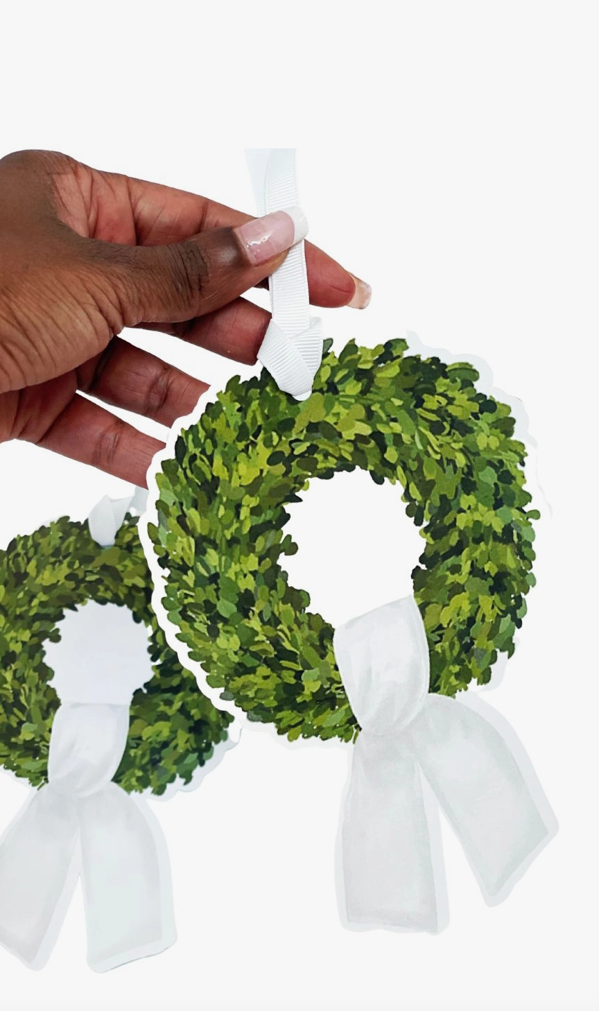 Boxwood Wreath Large Gift Tags 8ct