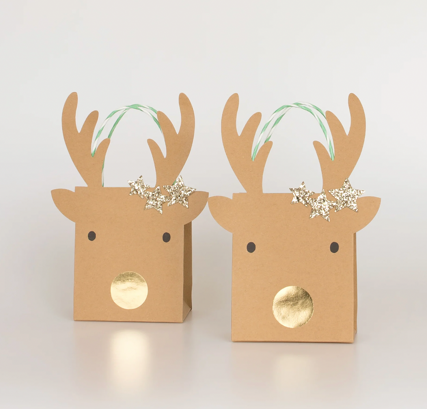 Meri Meri Small Reindeer with Stars Gift Bags 2ct
