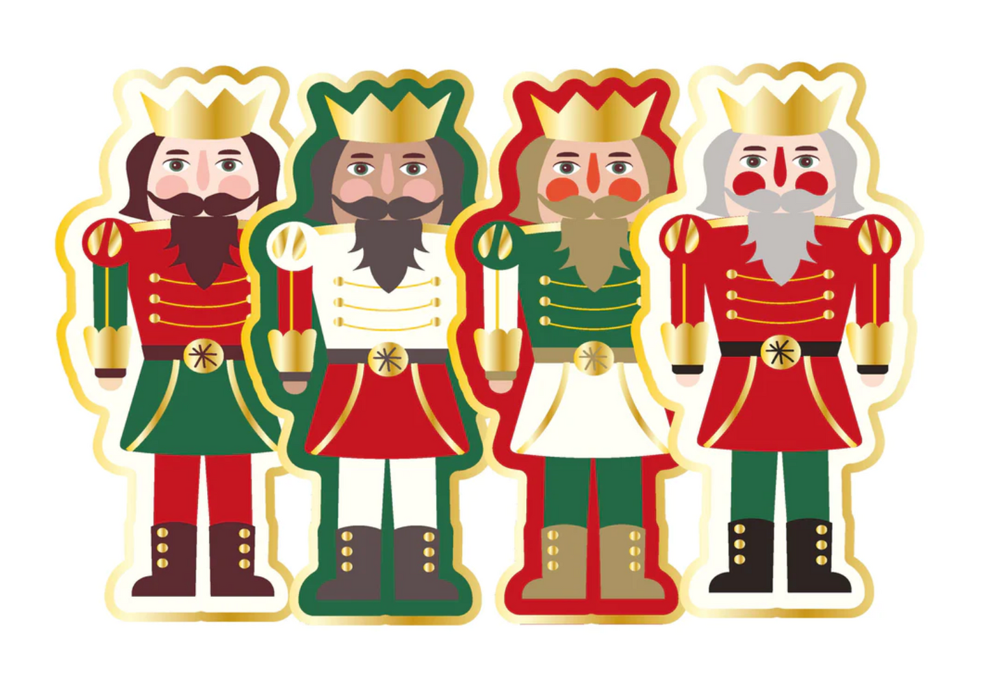 Nutcracker Die-Cut Plates 8ct