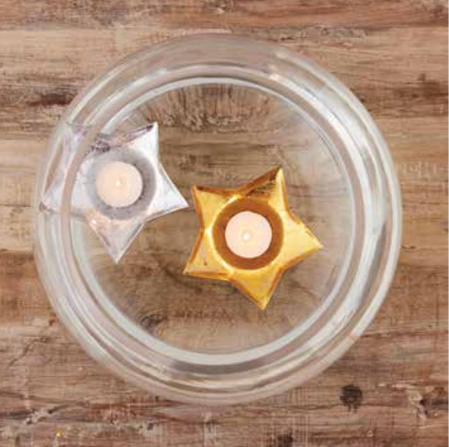 Star Votive Holder, 2 Colors