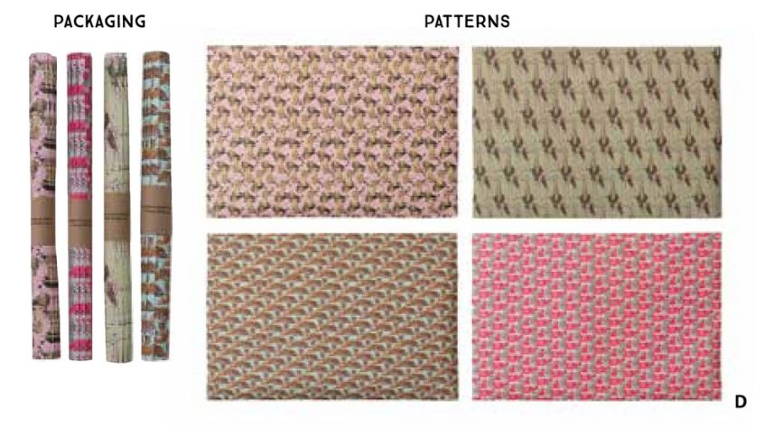 Safari Animal Printed Wrapping Paper, 4 Styles