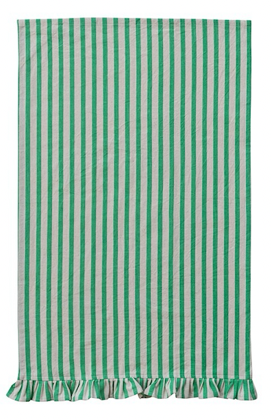 Striped Ruffle Tea Towel - 4 Color Options