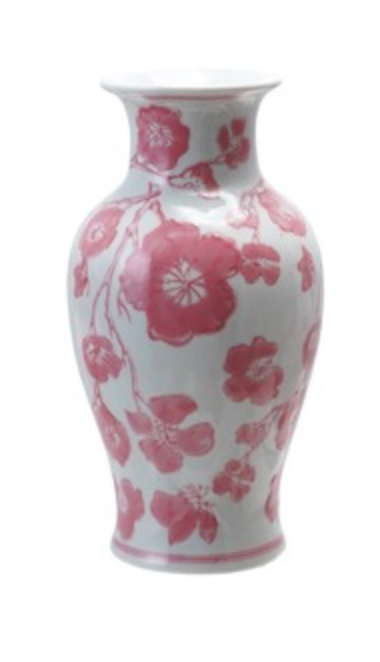 Pink Ceramic Vase 3" x 7"