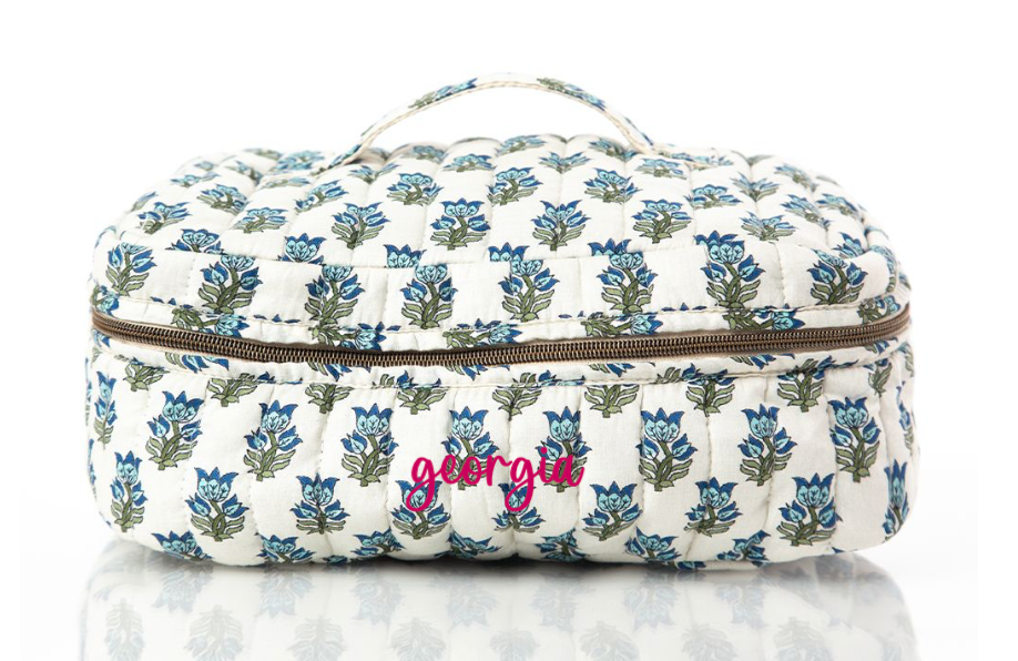 Floral Large Makeup Bag