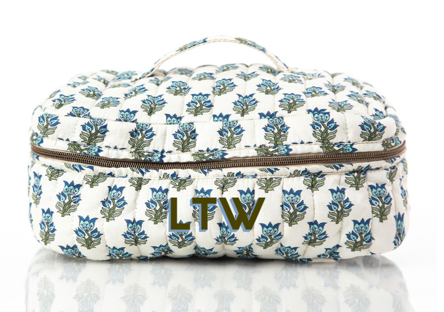 Floral Large Makeup Bag