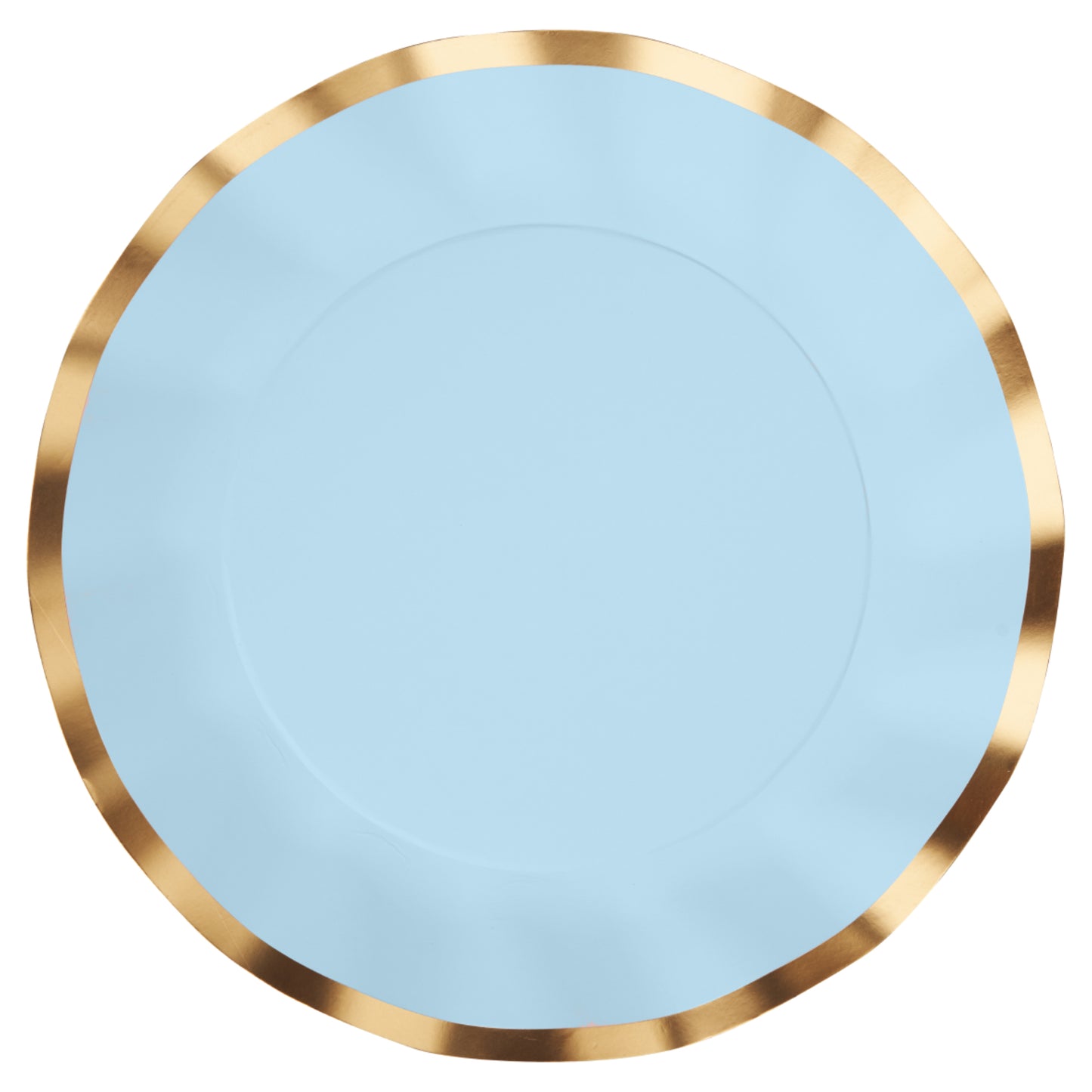Wavy Dinner Plate Powder Sky Blue-8ct