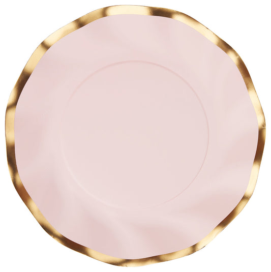 Wavy Dinner Plate Blush-8ct
