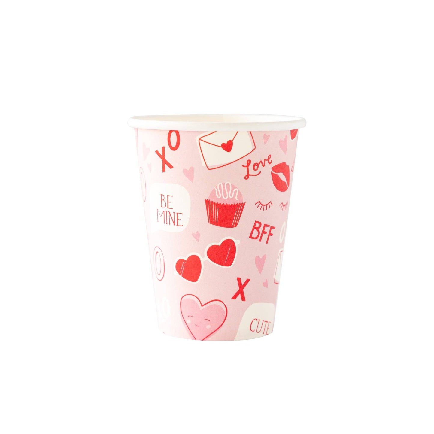 Valentine Scatter Paper Cups 8ct