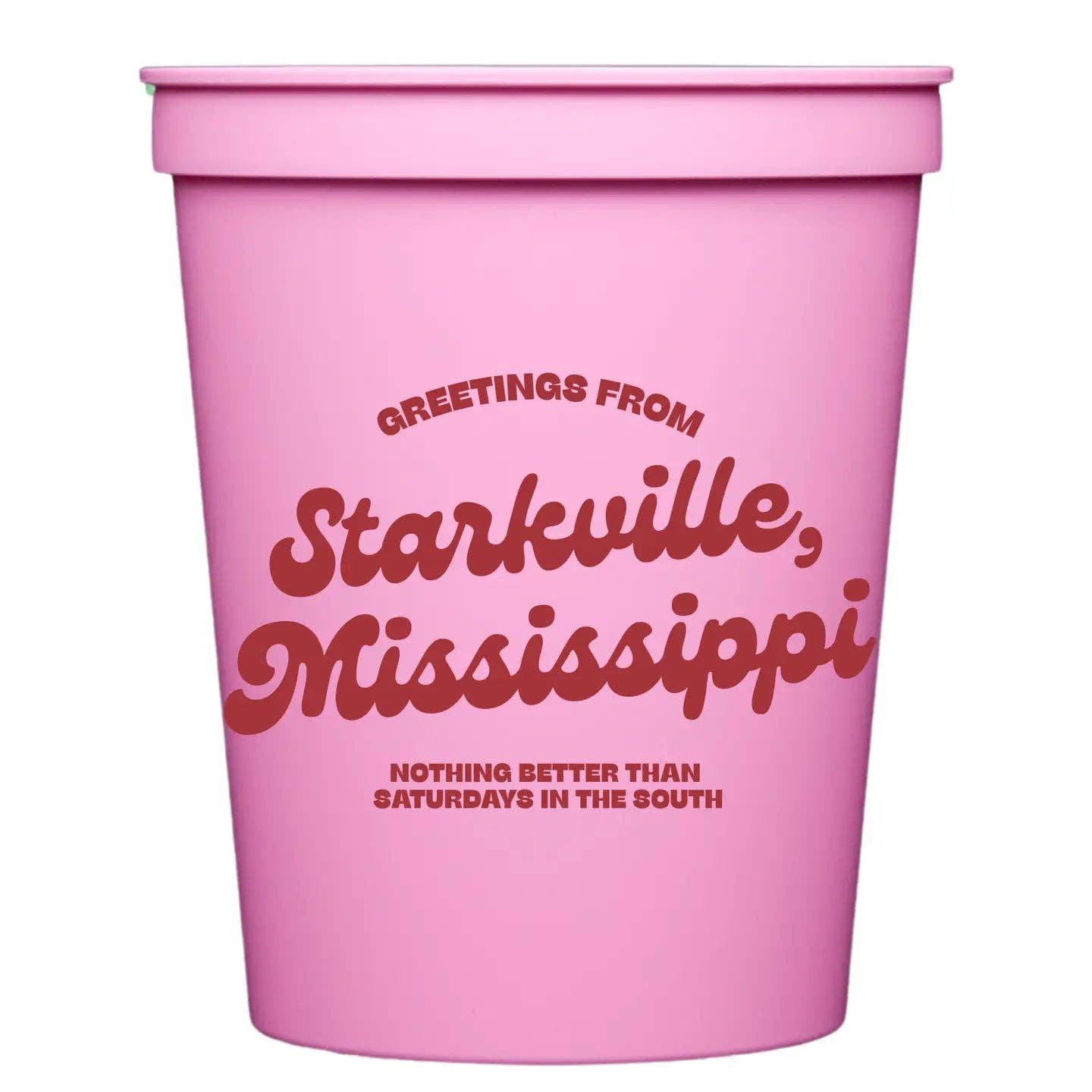 Greetings From Starkville Mississippi Stadium Cups 10pk