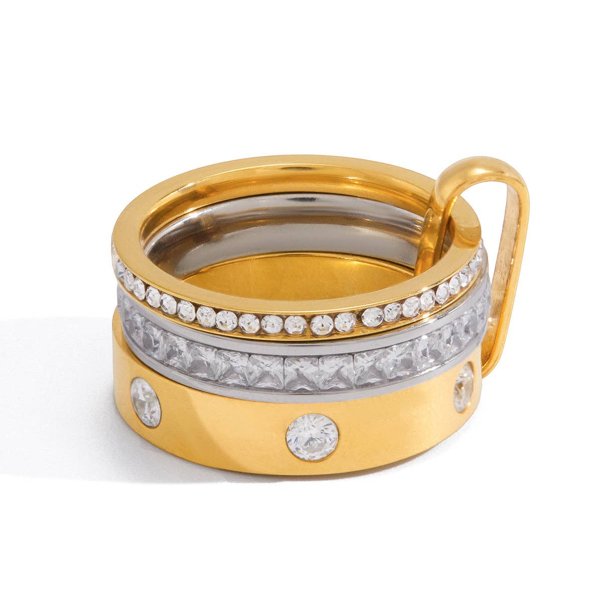 The Lee Carabiner Ring Stack- Size 7, Water Resistant